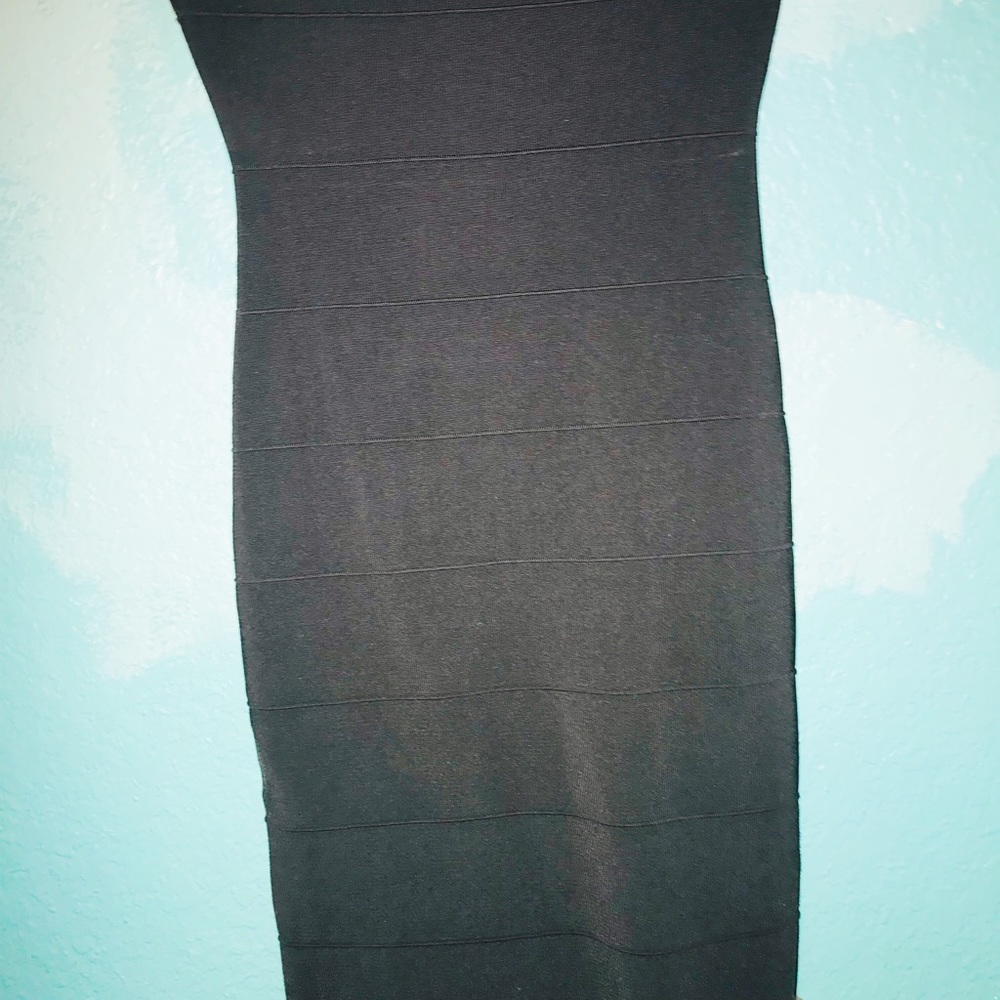 Express Gray Bandage Dress